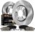 Power Stop KOE2069 Autospecialty Front Replacement Brake Kit-OE Brake Rotors & Ceramic Brake Pads For Cadillac Escalade Chevy Silverado 1500 Suburban 1500 Tahoe Sierra 1500 Yukon XL 1500 6 Lug