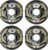 VEVOR Electric Trailer Brake Assembly, 10″ x 2-1/4″, 2 Pairs Self-Adjusting Electric Brakes Kit for 3500 lbs Axle, 4-Hole Mounting, Backing Plates for Brake System Part Replacement (2 Right + 2 Left)